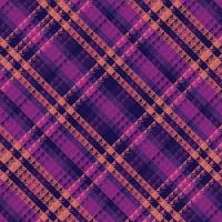 Tartan plaid pattern with dark color. vector