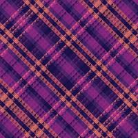 Tartan plaid pattern with dark color. vector