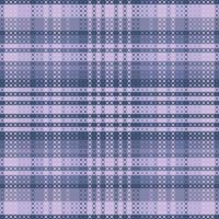 Tartan plaid pattern with dark color. vector