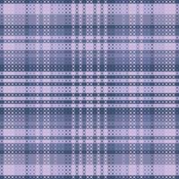 Tartan plaid pattern with dark color. vector