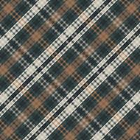 Tartan plaid pattern with dark color. vector