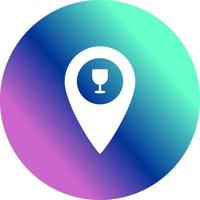 Unique Bar Location Vector Icon