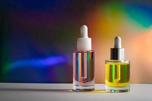 Face oil in rainbow photo