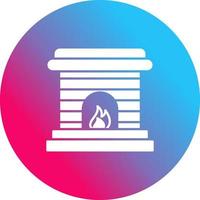 Fireplace Vector Icon