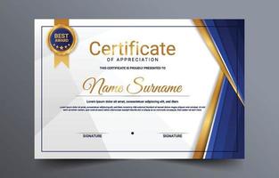 Professional Certificate Template vector