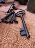 Old and rusty key photo