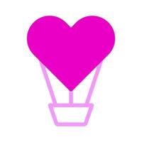 air balloon Icon duotone pink style valentine illustration vector element and symbol perfect.