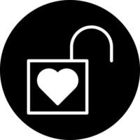 padlock icon filled black white style valentine illustration vector element and symbol perfect.