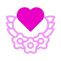 heart Icon duotone pink style valentine illustration vector element and symbol perfect.