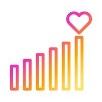 signal icon gradient style valentine illustration vector element and symbol perfect.