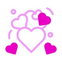 heart Icon duotone pink style valentine illustration vector element and symbol perfect.