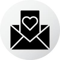 massage icon filled black white style valentine illustration vector element and symbol perfect.