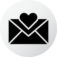 massage icon filled black white style valentine illustration vector element and symbol perfect.