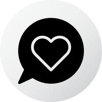 massage icon filled black white style valentine illustration vector element and symbol perfect.