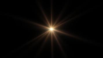 lazo centro oro brillo rayo óptico llamarada luz video