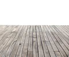 empty wooden floor isolated with clipping path png