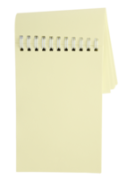 blank notepad isolated with clipping path for mockup png