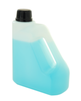 gallon en plastique avec liquide bleu isolé avec chemin de détourage pour maquette png