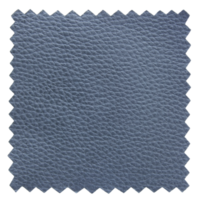 texture d'échantillons de cuir bleu isolé avec chemin de détourage pour maquette png