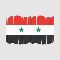 Syria Flag Brush vector