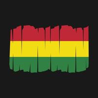 Bolivia Flag Brush vector