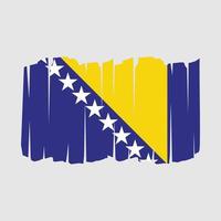 cepillo de la bandera de bosnia vector