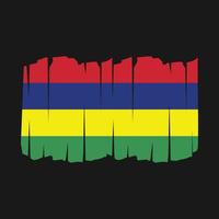 Mauritius Flag Brush vector