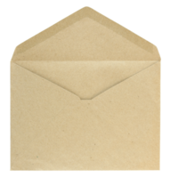 envelope em branco isolado com traçado de recorte para maquete png
