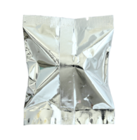 Foil package isolated with clipping path for mockup png