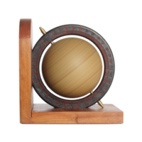 spinning vintage globe isolated with clipping path png