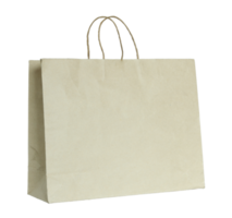 Brown paper bag isolated with clipping path for mockup png