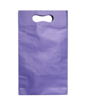 blue paper bag isolated with clipping path for mockup png