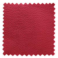 texture d'échantillons de cuir rouge isolé avec chemin de détourage pour maquette png
