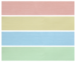 ensemble d'échantillons d'échantillons de tissu isolés avec un tracé de détourage png