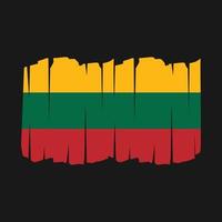 Lithuania Flag Brush vector