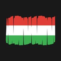 Hungary Flag Brush vector