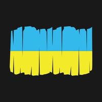 Ukraine Flag Brush vector