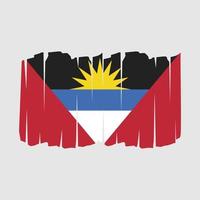 Antigua Flag Brush vector