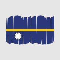 Nauru Flag Brush vector