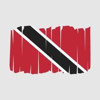 Trinidad Flag Brush vector