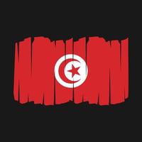 Tunisia Flag Brush vector