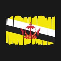 cepillo de bandera de brunei vector