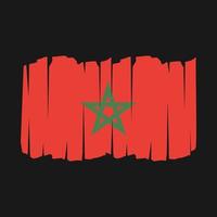 Morocco Flag Brush vector