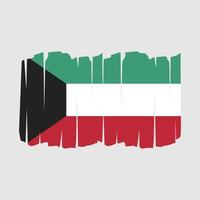 Kuwait Flag Brush vector