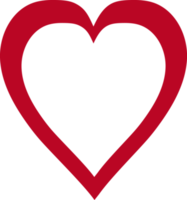 Red Empty Heart png