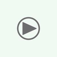 Play button icon in trendy flat style isolated on grey background. Play symbol for your web site design, logo, app, UI. Vector illustration