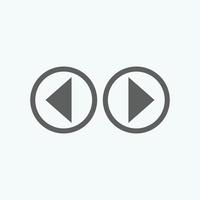 Play button icon in trendy flat style isolated on grey background. Play symbol for your web site design, logo, app, UI. Vector illustration