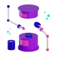 illustration d'icône de pièce de monnaie 3d png