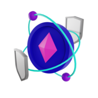 3d coin icon illustration png