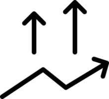 ilustración de vector de aumento de línea en un fondo. símbolos de calidad premium. iconos vectoriales para concepto y diseño gráfico.